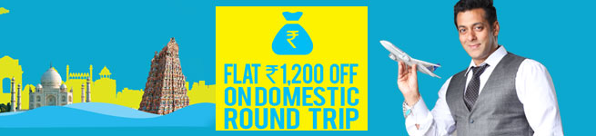Get flat INR.1,200 on domestic flights (For Standard Chartered customers)